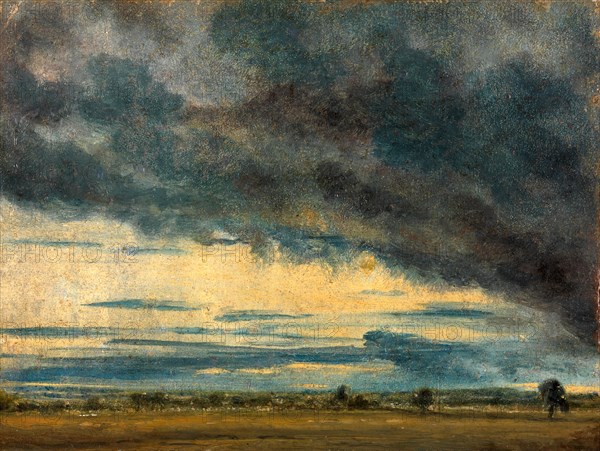 Cloud Study Evening Landscape After Rain, John Constable, 1776-1837, British