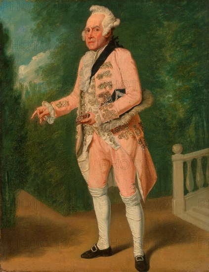 Thomas King in "The Clandestine Marriage" by George Colman and David Garrick Thomas King as Lord Ogleby, Samuel de Wilde, 1748-1832, British