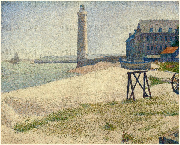 Georges Seurat, French (1859-1891), The Lighthouse at Honfleur, 1886, oil on canvas