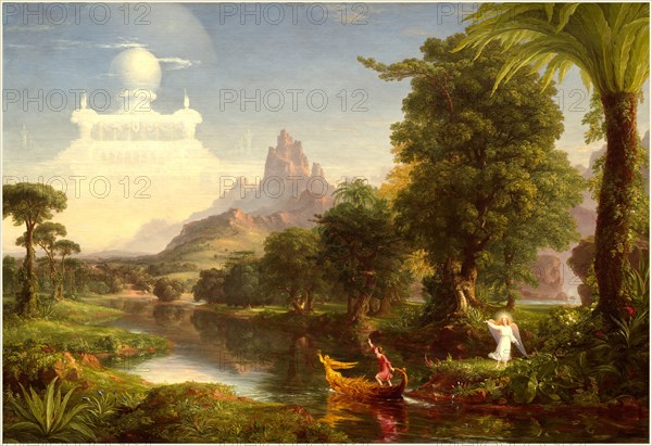 Thomas Cole, American (1801-1848), The Voyage of Life: Youth, 1842, oil on canvas