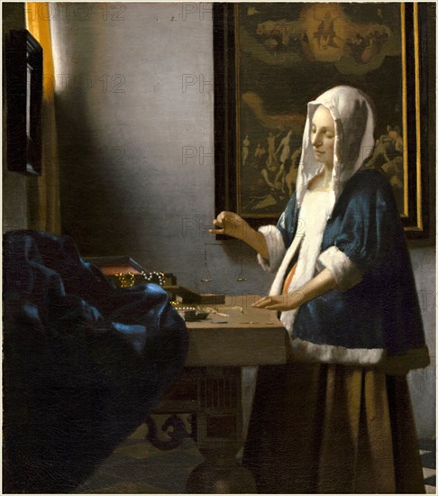 Vermeer, Femme à la balance