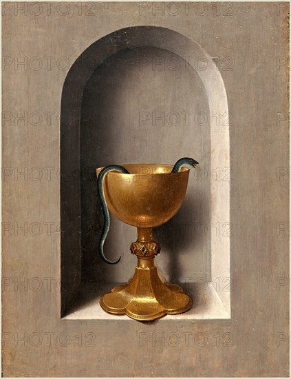 Hans Memling (Netherlandish, active c. 1465-1494), Chalice of Saint John the Evangelist , c. 1470-1475, oil on panel