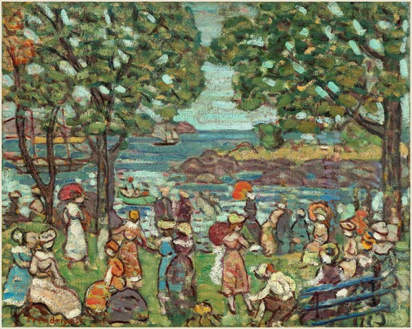 Maurice Brazil Prendergast, Salem Cove, American, 1858-1924, 1916, oil on canvas