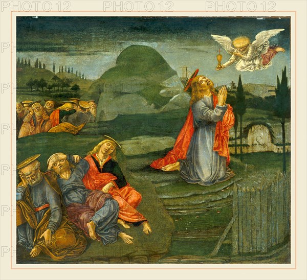 Benvenuto di Giovanni, The Agony in the Garden, Italian, 1436-before 1517, probably 1491, tempera on panel