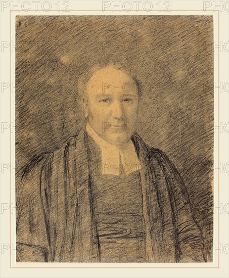 John Constable, British (1776-1837), Half-Length Portrait of a Cleric, graphite on wove paper