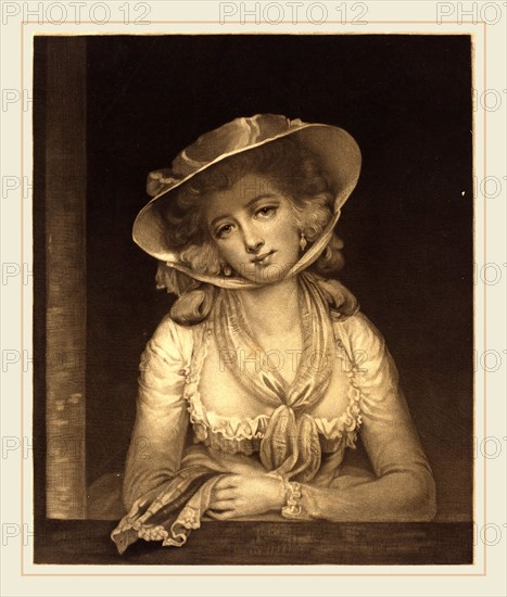 John Raphael Smith after John Hoppner, British (1752-1812), Phoebe Hoppner, published 1784, mezzotint