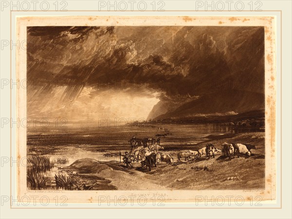 Joseph Mallord William Turner and Thomas Goff Lupton, British (1775-1851), Solway Moss, published 1816, etching and mezzotint