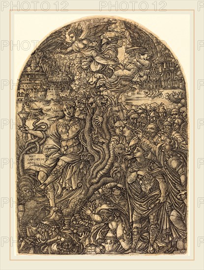 Jean Duvet, French (1485-c. 1570), The Babylon Harlot, 1546-1556, engraving