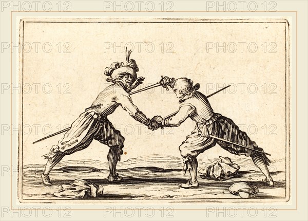 Jacques Callot, French (1592-1635), Duel with Swords, c. 1622, etching