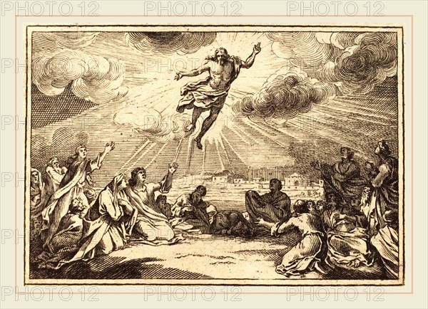 after Sébastien Le Clerc I, The Ascension, engraving