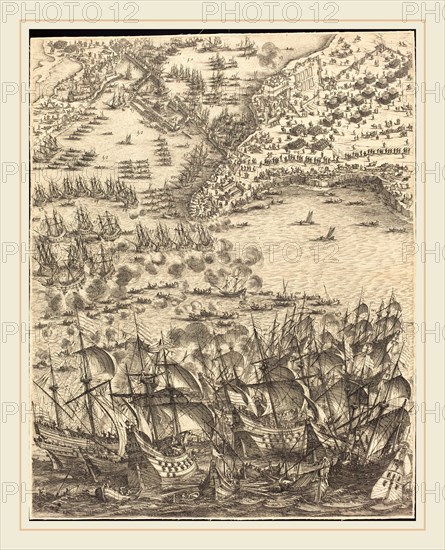 Jacques Callot, French (1592-1635), The Siege of La Rochelle [plate 11 of 16; set comprises 1952.8.97-112], 1628-1631, etching and engraving