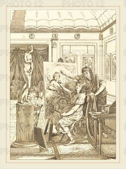 French 18th Century, Imitation d'anacreon: Le portrait d'iris, etching