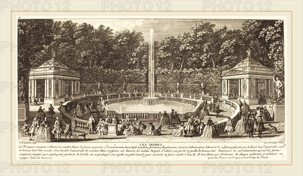 Jean-Baptiste Rigaud, French (active 1752-1761), Les Domes, etching and engraving