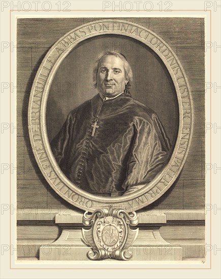 Pierre Drevet after Hyacinthe Rigaud, French (1663-1738), Fine de Brianville, 1699, engraving