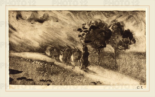 Pissarro, Vachère le soir