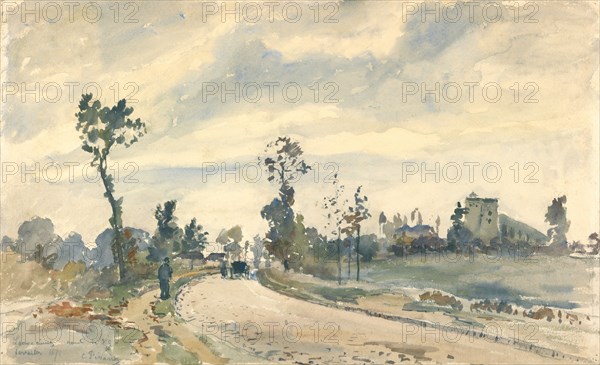 Pissarro, La route de Saint-Germain à Louveciennes