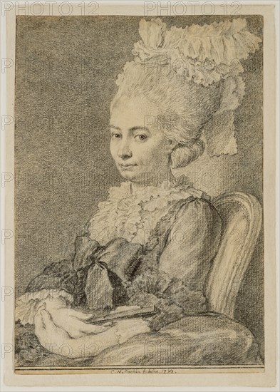 Portrait of a Young Woman Holding a Fan