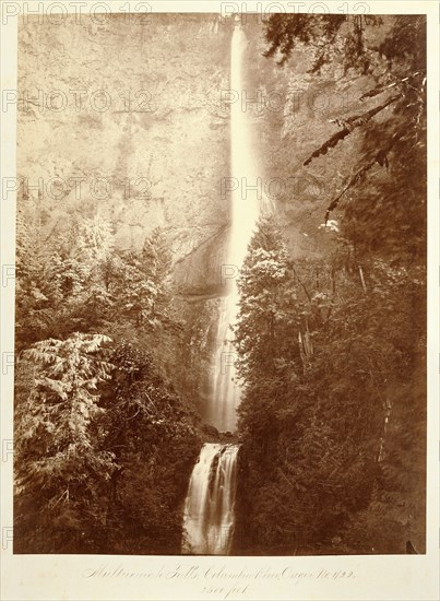 Multnomah Falls, Columbia River, Oregon,  2500 feet.