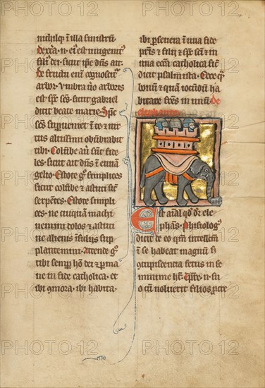 An Elephant Carrying Three Soldiers