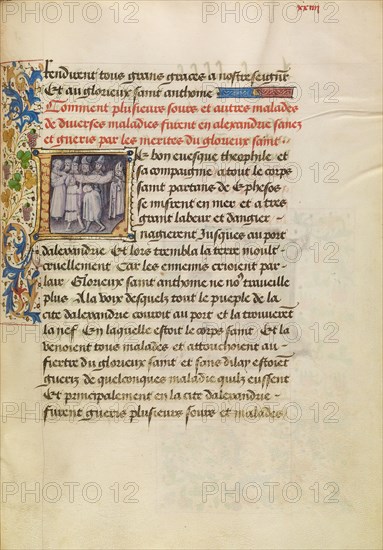 Initial L: The Sick in Alexandria Are Healed after Touching the