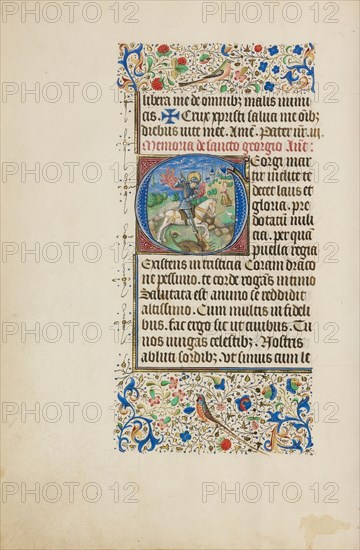 Initial G: Saint George and the Dragon