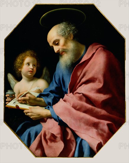 St. Matthew Writing His Gospel