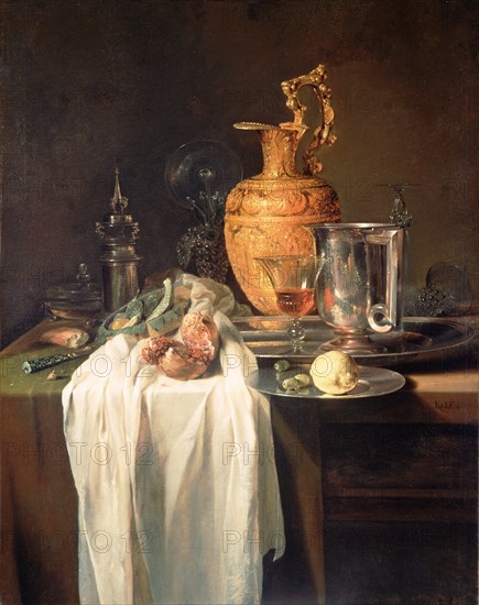 Still Life with Ewer, Vessels and Pomegranate