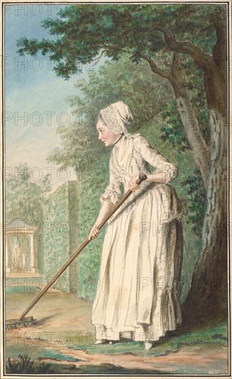 The Duchess of Chaulnes as a Gardener in an Allée