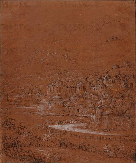 Mountain Landscape with an Imaginary City