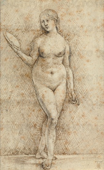 Nude Woman with a Mirror (Vanitas)