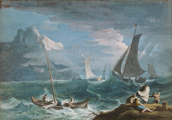 Fishing Boats in a Storm