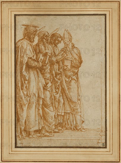 Study of Four Saints (Peter, Paul, John the Evangelist, and Zeno