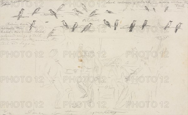 Dance of the Haymakers, c. 1845. William Sidney Mount (American, 1807-1868). Graphite;