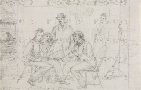 Catching a Tune, probably 1867. William Sidney Mount (American, 1807-1868). Graphite; sheet: 10 x 15.4 cm (3 15/16 x 6 1/16 in.).