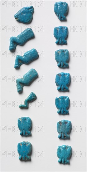 Food Model Amulets , 1295-1069 BC. Egypt, New Kingdom, Dynasties 19-20. Turquoise faience; overall: 3 cm (1 3/16 in.).