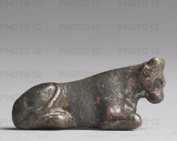 Weight in the Form of a Bull or Cow, 1540-1296 BC. Egypt, New Kingdom, Dynasty 18. Tin-bronze, solid cast; overall: 1.3 cm (1/2 in.).