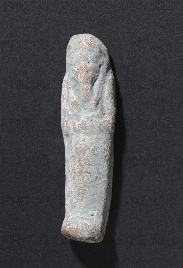 Shawabty of Ditamenpaankh, 715-656 BC. Egypt, Late Period, Dynasty 25. Terracotta; overall: 5.4 x 1.4 x 1.1 cm (2 1/8 x 9/16 x 7/16 in.).