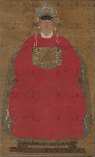 Madam Han Neefang, 1368- 1644. China, Ming dynasty (1368-1644). Hanging scroll, ink and color on silk; painting: 130 x 78.3 cm (51 3/16 x 30 13/16 in.).