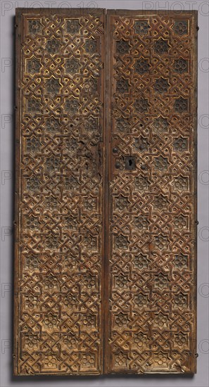 Pair of Doors, early 1400s. Spain, early 15th century. Gilded and painted wood (pine); overall: 170.2 x 86.4 cm (67 x 34 in.)