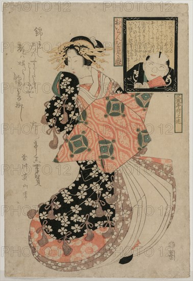 Eyes for Looking at a Courtesan, c. 1810. Eizan Kikugawa (Japanese, 1787-1867). Color woodblock print; sheet: 39.1 x 27.7 cm (15 3/8 x 10 7/8 in.).