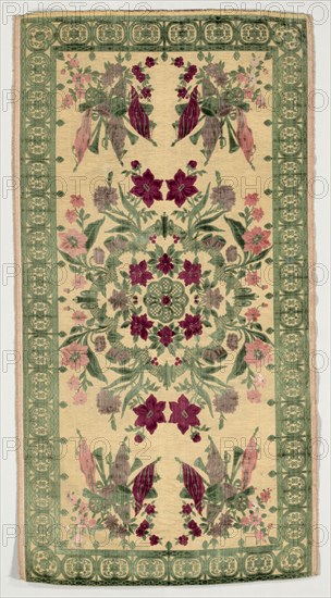 Cushion Cover, 1700s. Italy, Genoa, 18th century. Velvet; overall: 124.5 x 66 cm (49 x 26 in.).