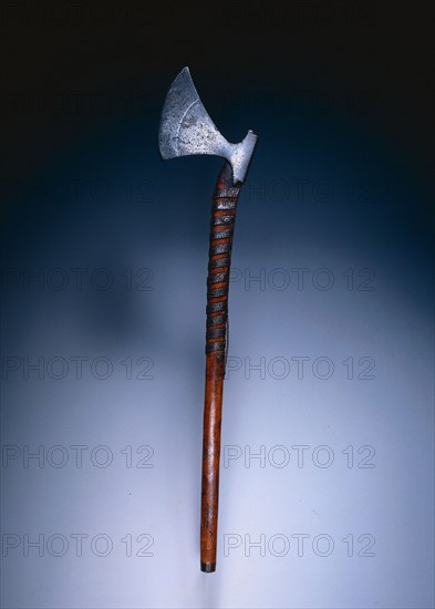 Battle Axe, 1400s. Scandinavia (?), 15th century. Steel and wood; overall: 93.3 cm (36 3/4 in.); blade: 18.7 cm (7 3/8 in.).