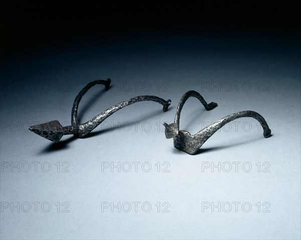 Pricked Spur, 1200s. Spain, 13th century. Steel; overall: 14.9 x 7.9 cm (5 7/8 x 3 1/8 in.).
