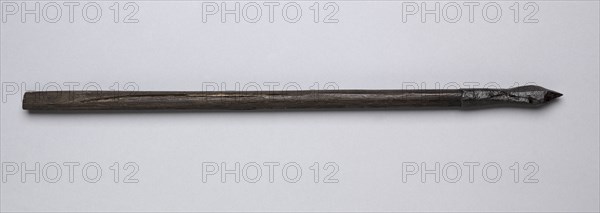 Crossbow Bolt, 1500s-1600s. Germany, 16th-17th century. Wood, leather, steel; average: 37.2 cm (14 5/8 in.)