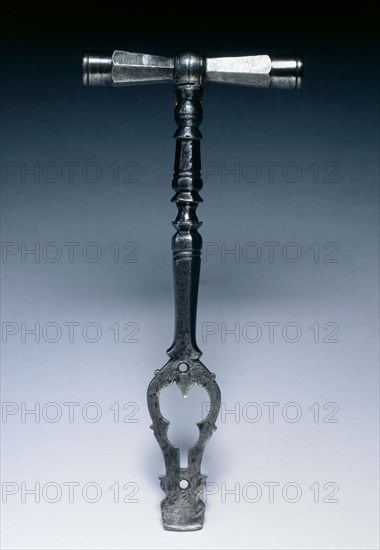 Spanner for a Wheel-Lock Gun, c. 1600-1625. Germany, early 17th century. Steel; overall: 15.5 x 7.1 cm (6 1/8 x 2 13/16 in.).