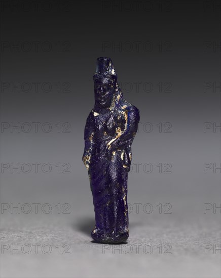 Amulet of Isis, 1st Century BC-1st AD Century. Egypt, Roman Empire. Deep blue glass; overall: 2.5 x 0.8 cm (1 x 5/16 in.).