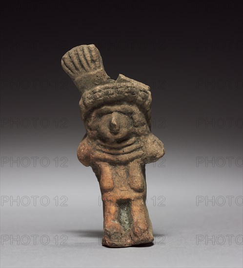 Figurine, 1325-1521. Mexico, Aztec, 14th century-16th century. Terracotta; overall: 8.6 cm (3 3/8 in.).