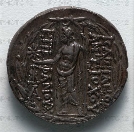 Tetradrachm: Zeus (reverse), 111-109 BC. Greece, late 2nd century BC. Silver; diameter: 2.8 cm (1 1/8 in.).