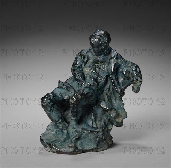 Napoleon on St. Helena, c. 1860-1870. Jean-Baptiste Carpeaux (French, 1827-1875). Bronze; overall: 21.6 x 18.6 x 12.2 cm (8 1/2 x 7 5/16 x 4 13/16 in.)