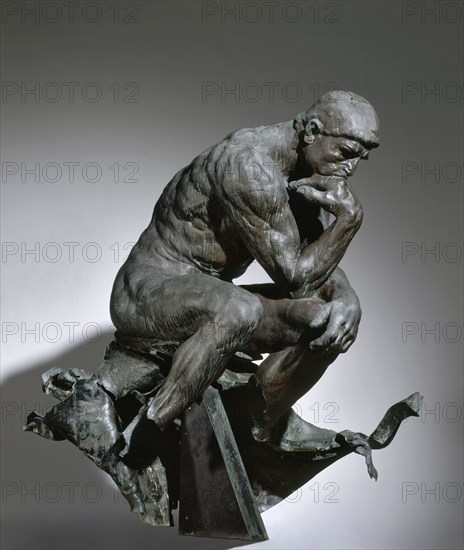 The Thinker, 1880-1881. Auguste Rodin (French, 1840-1917). Bronze; overall: 182.9 x 98.4 x 142.2 cm (72 x 38 3/4 x 56 in.).